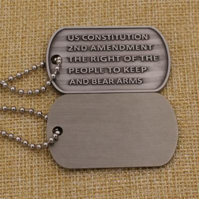 China Europe Custom Design Logo Dog Tag With Collar Wholesale Metal Military Dog Tag for sale