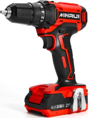 China Professional quality MINRUI 18V lithium cordless electric impact machine rechargeable multi-function set power drills tools MR5805 for sale