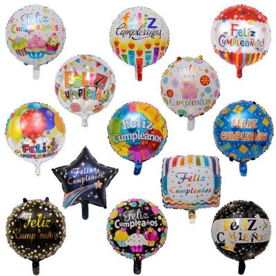 China Eco-friendly Feliz Cumpleanos Customized Wholesale Helium Foil Balloon for sale