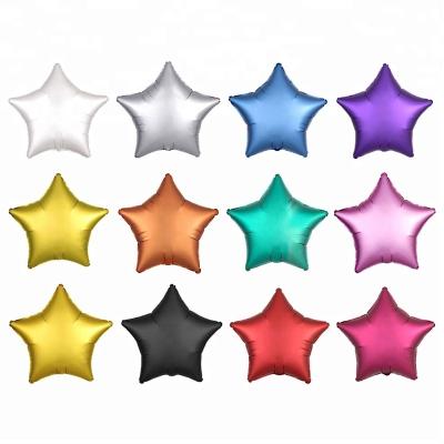 China Eco-friendly China Wholesales Simple Solid Star Shaped 18inch Foil Balloon For Party Decorations. for sale