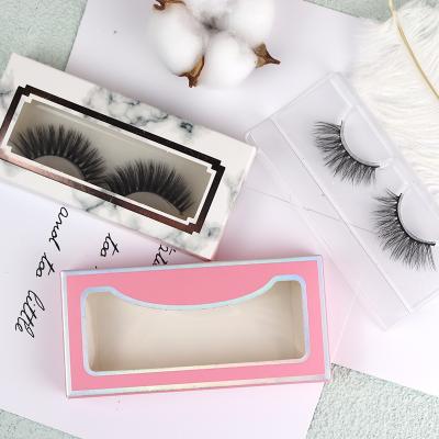 China 17mm Criss-Cross Hot Products 3D False Eyelashes Natural Handmade Mink Eyelashes False Eyelash Packaging Box for sale