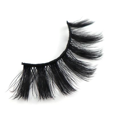 China 2022 Hot Selling Eyelash 5D Mink Lash Faux Mink Medium Eyelashes Wholesale Private Label Crisscross 2022 for sale