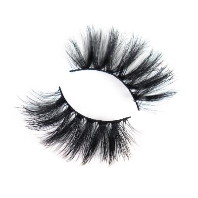 China Crisscross False Eyelashes 25Mm Fluffy Eyelashes With Customize Your Own Eyelash Box for sale