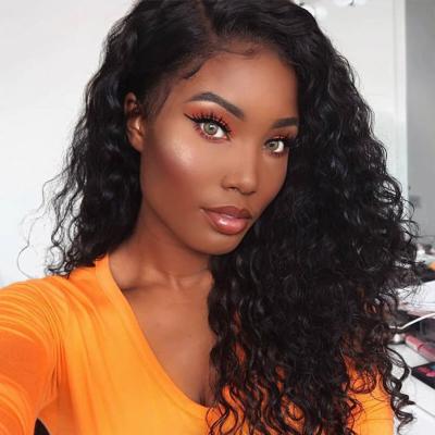 China Lace Front Curly Human Hair Full Water Wave Wigs For Brazilian 30 Color Women 34 Inch Deep Frontal Loose Wave HD Wig Betty Hair for sale