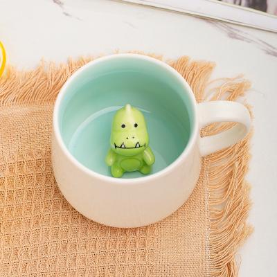 China 3D Viable Three-Dimensional Animal Mug Coffee Mug IP Exclusive Image Customized Creative Water Ceramic Mug Customized Water Mug for sale