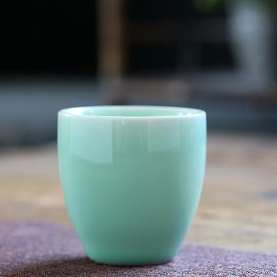 China Viable Chinese Style Tea Cups Ceramic Mugs Without Colored Porcelain Hand Ceramic Mugs Coffee Cup Milk Tea for sale