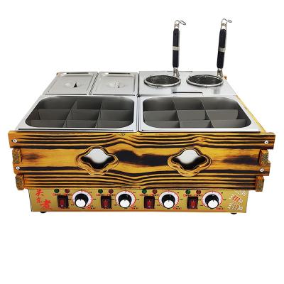 China Commercial Catering Oden Noodle Cooker And Fryer 3 In 1 Commercial Electric Oden Machine for sale