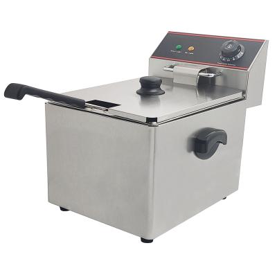 China 8L Restaurant Electric Turkey French Fries Deep Fryer Electric Commercial Machine Outdoor Fryer for sale