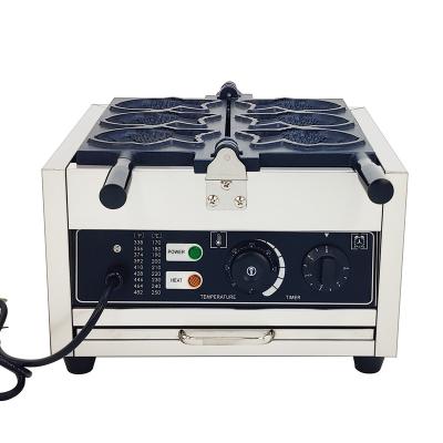 China Small Commercial Taiyaki Machine Electric Heating Fish Cake Machine Fish Waffle Snack Food Supply Equipment for sale