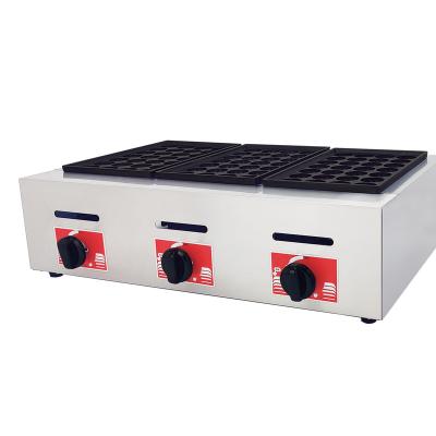 China 28 Hole Commercial Gas Catering Octopus Ball Three-dish Ball Stove Commercial Shrimp And Egg Takoyaki Machine for sale