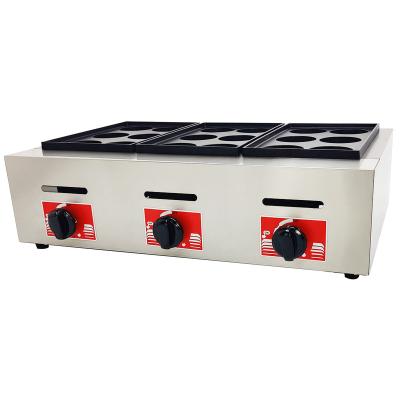 China Gas 6/8 Hole Commercial Egg Burger Machine Sourcing Commercial Meat and Egg Burger Machine Popular Street Food Equipment for sale