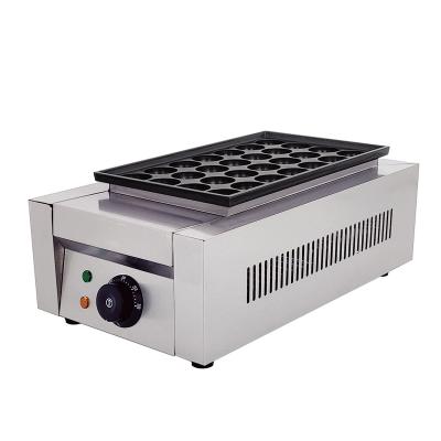 China 28 Hole Commercial Catering Single Dish Octopus Ball Machine/Electrically Heated Fish Ball Stove/Shrimp and Egg Takoyaki Machine for sale