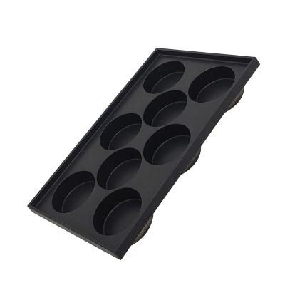 China Commercial Supply 8 Holes Non-stick Pan Egg Burger Meat Dish Egg Burger Mold Commercial Aluminum Gauge Mold for sale