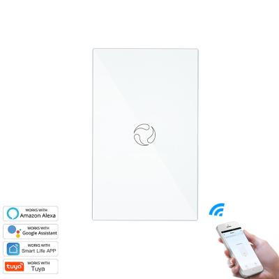 China ABS+ Tempered Glass Factory Price Group Control Glass Panel Smart Module Wireless Water Heater Wifi Touch Switch for sale