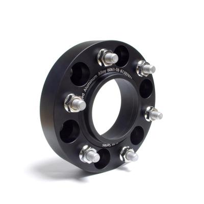 China 6061T6/7075T6 6x5.5 Forged Aluminum Wheel Spacer Adapter Black Anodized Forged Aluminum For Ford Ranger T6 T7 T5 Wildtrak for sale