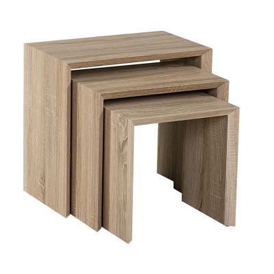 China Practical& cheap coffee table sets living room MDF coffee table nesting coffee table set round for sale