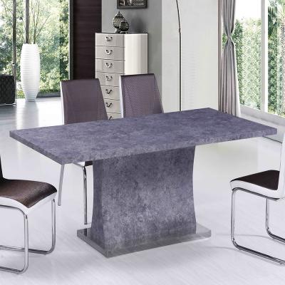 China Practical& Cheap Marble Dining Table Top Set Wooden Dining Table Set 6 Chairs MDF Marble Design for sale