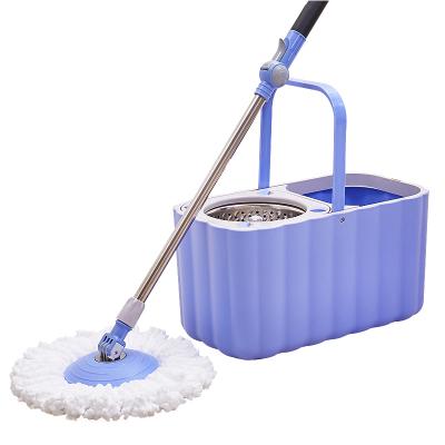 China Sustainable Spinning MAGIC Mop Bucket Set With Mop Heads Home Office Floor Mop Cleaning Tools for sale