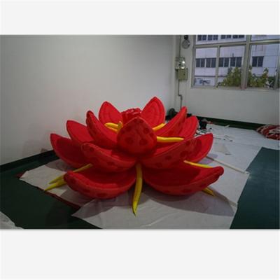 China Promotion Decoration Giant Inflatable Lotus Flower Inflatable Led Flower For Wedding Stage for sale