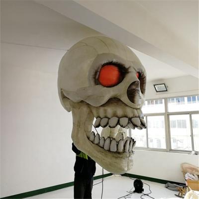 China Promotion City Parade Events Giant Inflatable Horn Head, Inflatable Devil Skull, Inflatable Hell for Helloween Advertising Decoration for sale