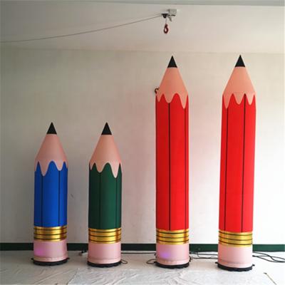 China Inflatable Art Promotional Display Decoration Large Promotional Pencil Portable Advertising Model Pencil for sale