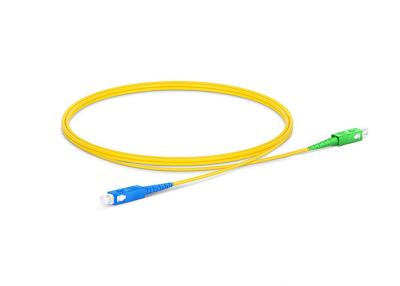 China SM LSZH 2.0mm Fiber Optic Patch Cords SC UPC To SC APC Simplex Patch Cord for sale