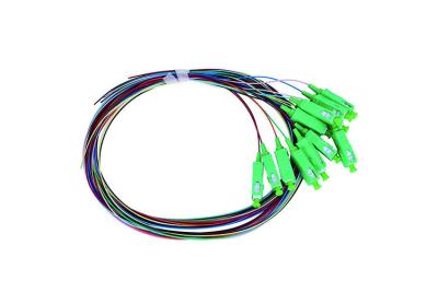 China PVC LSZH APC SC Single Mode Pigtail 12 Colors Bundle Fiber Optic Pigtail for sale