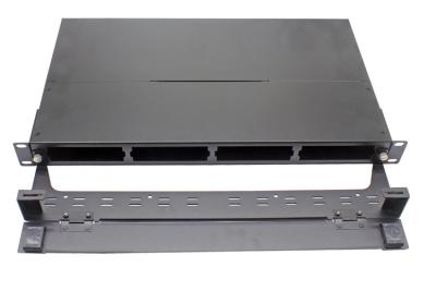 China 1U 96F MPO MTP Patch Panels Fiber Optic Rack Mount High Density Patch Panel for sale