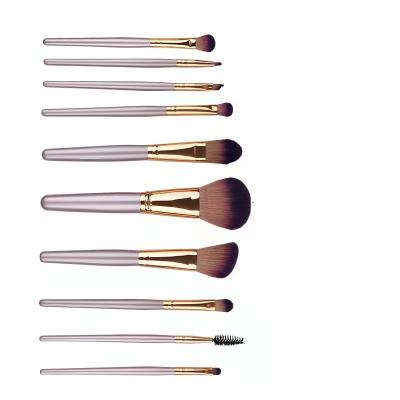 China Angular Blush 2021 New Goat Hair Pink Full Set Professional Disposable Makeup Brushes for sale