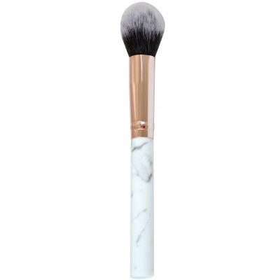 China Angular Blush 1 pcsWhite Wooden Handle High Quality Professional Single Makeup Brushes for sale