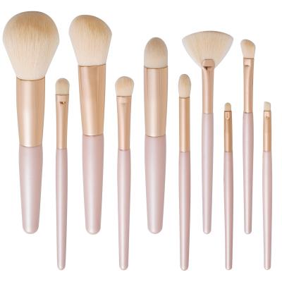 China Angular Blush 10 Pcs Professional Full Individual Wholesale Makeup Sets With Brush Palette for sale