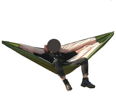 China Wholesale Modern Super Quality 280*140cm Foldable Single Underquilt Super Winter Padded Waterproof Parachute Blue Green Nylon Hammock for sale