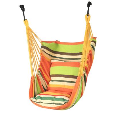 China Modern Manufacturer LOW MOQ Fast Delivery Custom 100*130 cm Striped Bedroom Canvas Fabric Hammock Canvas Swing Bohemian Chair for sale