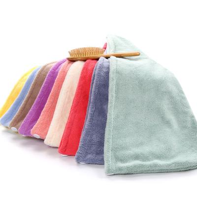 China Magically Multicolored Customized Towel Quick Dry Safe For Kids Shower Microfiber Dry Hair for sale