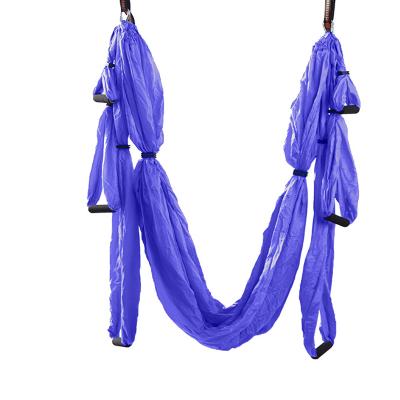 China Fashion promotion adult yoga hammock for aerial yoga exercise yoga swing with six handles for sale