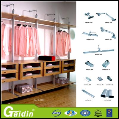 China China supplier New model durable aluminum bedroom closet assemble Minimalist style wardrobe pole system walk in wardrobe for sale