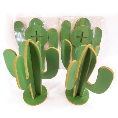 China Message notice board cactus pineapple shape kindergarten table decoration craft cork wood message board for sale