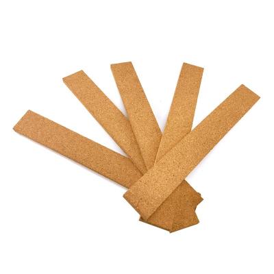 China Multi Purpose Message Notice Cork Board Strips Self-Adhesive Cork Bulletin Bar Frameless Cork Memo Strips for sale