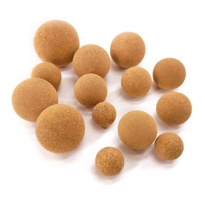 China Wholesale Eco-friendly Custom Logo High Density Natural Cork Yoga Massage Ball 5cm for sale