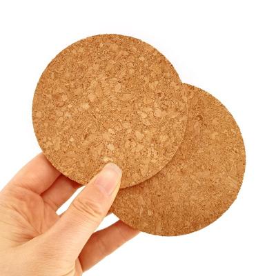 China Sustainable Wholesale Cork Coaster White Round Mdf Coaster Mdf Coaster With Cork Base for sale