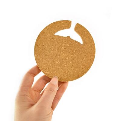 China Sustainable Factory Custom Eco-Friendly Absorbent Cork Coaster 2mm - 10mm Square Round Wine Drinks Tea Coffee Cup Coaster With Logo for sale