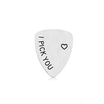 China Musical Instrument Accessories Stainless Steel I Select You Guitar Pick For Musical Instrument Accessories for sale