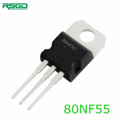 China manufacturer IC Diode Triode MOSFET Transistor W80NF55 STW80NF55 MOSFET Transistor 80NF55 TO-220 TO-220F MOSFET Transistor SMD DIP TO-247 263 80NF55 for sale