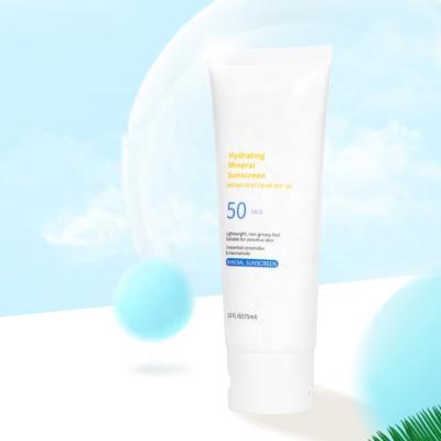 China Waterproof Sunscreen OEM Private Label Face Sunscreen Sunburn Anti Protect Skin Sunscreen for sale