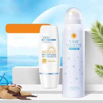 China Sunscreen OEM Moisturizing Whitening Soft Sunscreen Light Isolation Spray Anti UV Sunscreen for sale