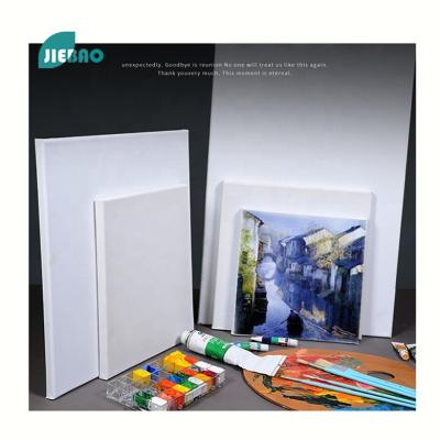 China Cheap Jiebao Acrylic Painting Cotton Art Blank Oil Painting Canvas Frames Wholesale for sale