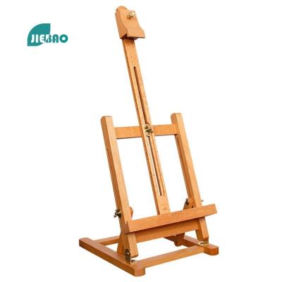 China Jiebao 2022 Hot Selling Mini Easel High Quality Wooden Art Display Rack Adjustable Folding Multifunctional Canvas Painting Easel for sale