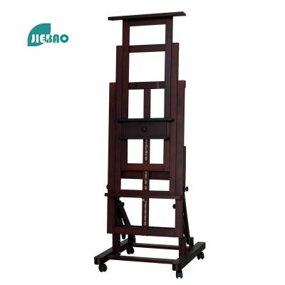 China Jiebao 2022 Hot Sale High Quality Wooden Art Display Rack Easel Adjustable Folding Multifunction Painting Panel for sale