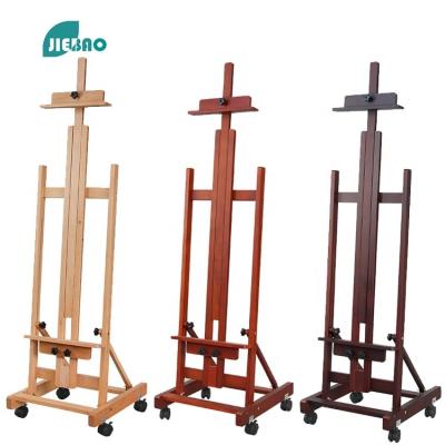 China Jiebao 2022 Hot Selling Easel High Quality Wooden Art Models Multifunctional Adjustable Folding Easel Painting Explosive Set for sale