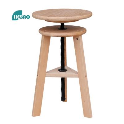 China Jiebao 2022 Hot Sale High Quality Wooden Art Easel Folding Solid Wood Easel Studio Swivel Adjustable Painting Lifting Painting Stool for sale